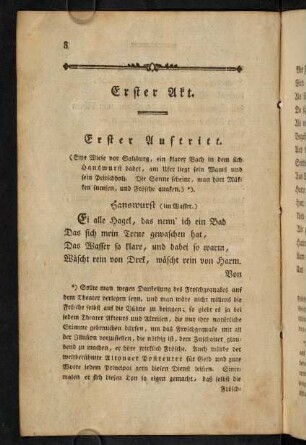 8-27, Erster Akt: Erster Auftritt - Sechster Auftritt