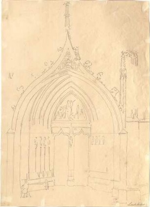 Lange, Ludwig; Lange - Archiv: IV.2 Gotik in Deutschland - Portal, Landshut (Ansicht)
