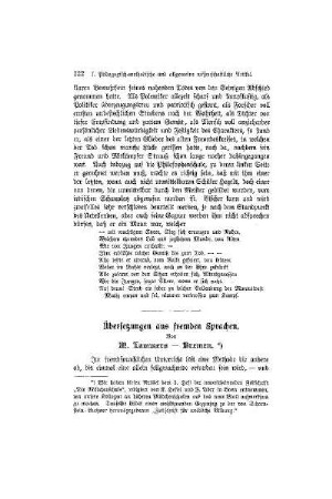 Übersetzungen aus fremden Sprachen