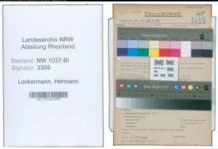 Entnazifizierung Hermann Lockermann , geb. 29.03.1892 (Angestellter)