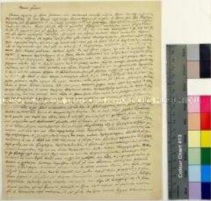 Eigenhändiger Brief von George Hesekiel an Eberhard Hofmeister