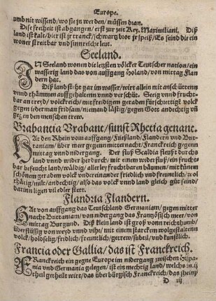 Francia oder Gallia/das ist Franckreich.