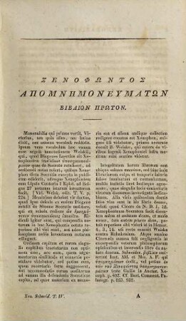 Xenophōntos Ta Sōzomena, 4. Xenophōntos Apomnēmoneumatōn Biblia Tessara