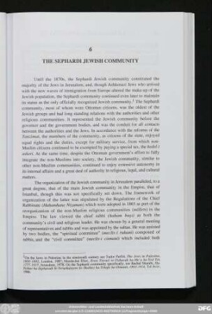 6 The Sephardi Jewish Community
