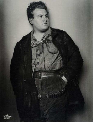 Der Kammersänger Alfred Piccaver in "Das Mädchen aus dem goldenen Westen"
