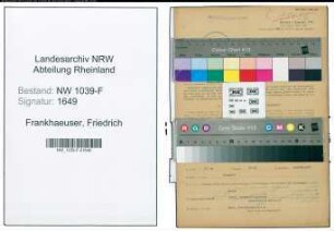 Entnazifizierung Friedrich Frankhaeuser , geb. 11.01.1899 (Architekt)