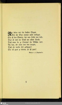 [Nu loben wir die sueßen Maget]