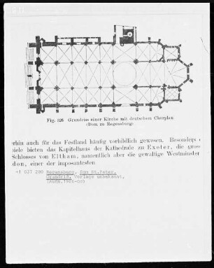 Regensburg, Domkirche Sankt Peter, Grundriss