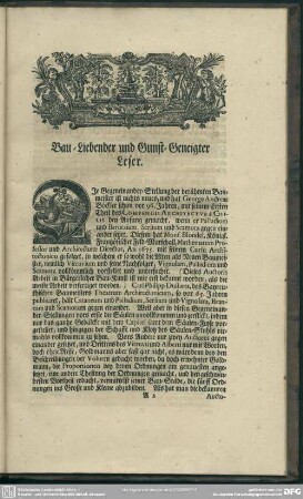 Bau-Liebender und Gunst-Geneigter Leser