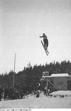 Erzgebirge. Wintersportmeisterschaften: Langlauf, Volkssport, im Erzgebirge im Beisein von Ministerpräsident Max Seydewitz, 1950