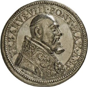 Medaille auf Papst Urban VIII. mit Darstellung der Verklärung Christi, 1623