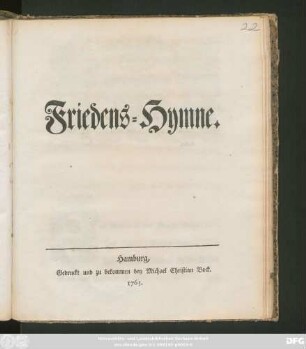 Friedens-Hymne