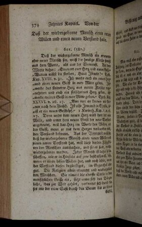 Daß der wiedergeborne Mensch einen neuen Willen und einen neuen Verstand habe.