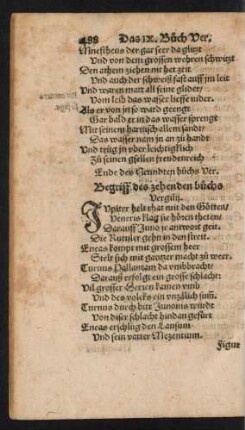 Begriff des zehenden buchs Vergilii.