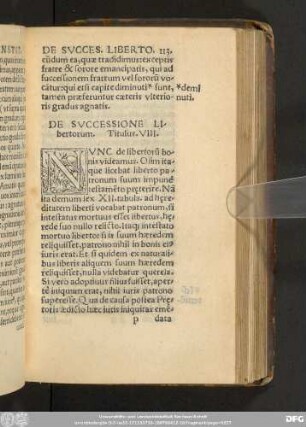 De Successione Libertorum. Titulus. VIII.