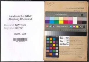 Entnazifizierung Leo Kuhn , geb. 06.08.1892 (Lehrer)