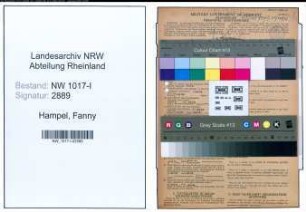 Entnazifizierung Fanny Hampel , geb. 11.10.1909 (Geschaeftsfrau)