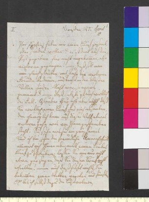Brief von Bardua, Karoline an Goethe, Johann Wolfgang von