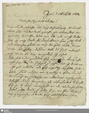 Nr.30. Brief vom 25.09.1826[?]