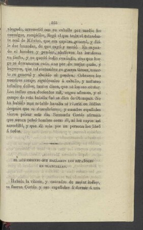 El Acogimiento Que Hallaron Los Espanoles En Tlaxcallan