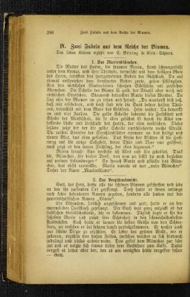 Zwei Fabeln aus dem Reiche der Blumen : den lieben Kleinen erzählt