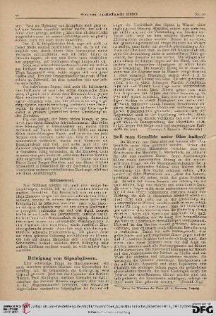 8: Reinigung von Gipsabgüssen