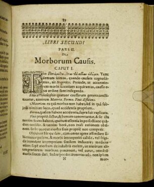 Pars II. De Morborum Causis.