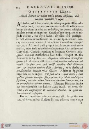 Observatio LXXXII