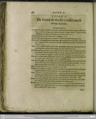 Caput X. De forma & modo constituendi dotem Ecclesiae