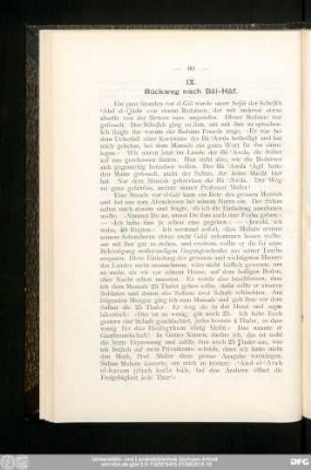 IX. Rückweg nach Bâl-Hâf.