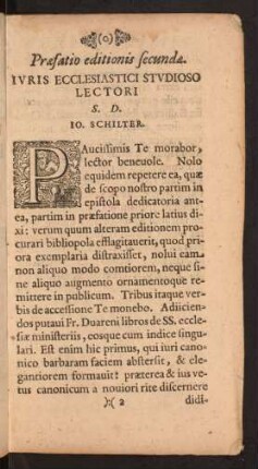 Praefatio editionis secundae.