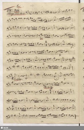 1190. Aria: Quando saprà la Spagna / Anfossi, P.