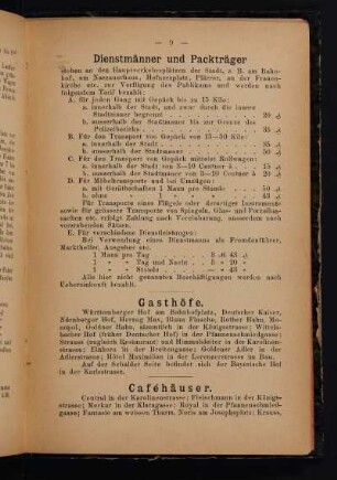 Dienstmänner und Packträger