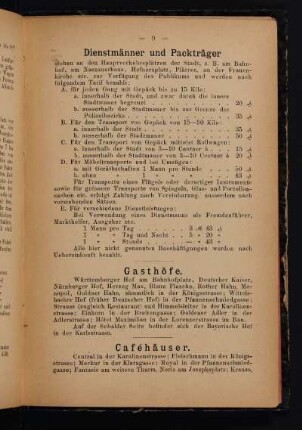 Dienstmänner und Packträger