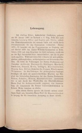 Lebensgang.