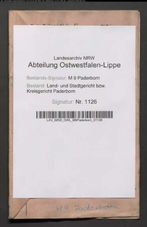 Erblasser: Glahn, Caspar Heinrich: