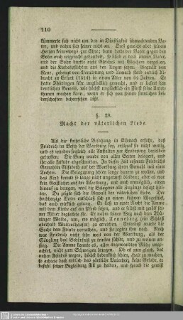 §. 29 Macht der väterlichen Liebe