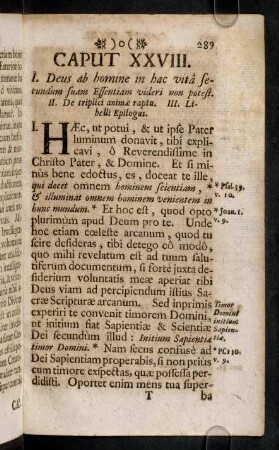 289-296, Caput XXVIII