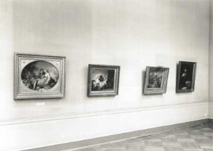 Dresden-Altstadt. Zwinger, Semperbau. Saal mit Leihgabenausstellung der Eremitage Leningrad (heute: Sankt Petersburg)
