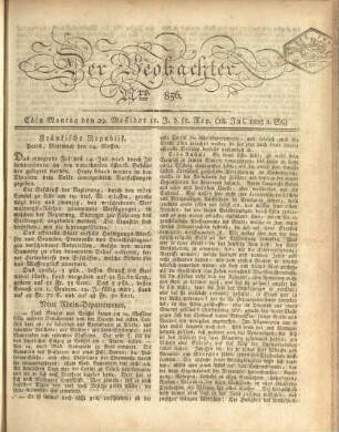 L' observateur. 1800-1810
