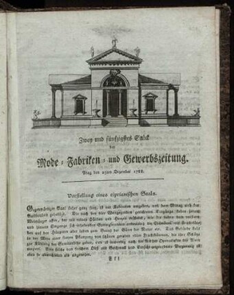 Zwey und fünfzigstes Stück. Prag den 25ten Dezember 1788.