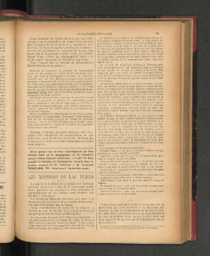 Les Missions Du Lac Tchad.
