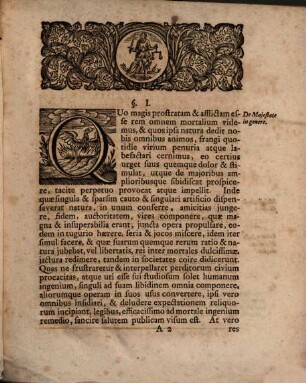 Calamitatem parentum in posteros continuandam : ex l. 5. c. ad legem Iuliam maiestatis