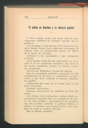 El millón de Navidad y la fantasía popular