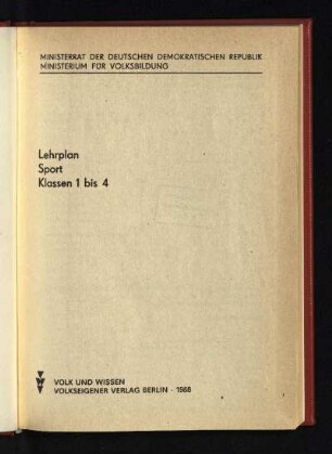 1988: Klassen 1 bis 4