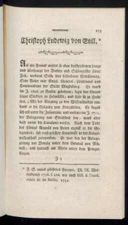 Christoph Ludewig von Still