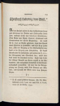 Christoph Ludewig von Still