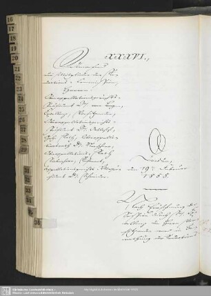 XXXVI., 19. Februar 1858