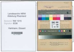 Entnazifizierung Eduard Hartmann , geb. 11.02.1890 (Kaufmaennischer Angestellter)