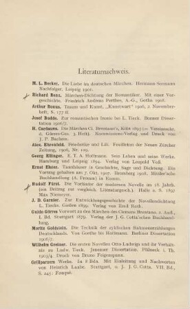Literaturnachweis